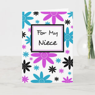 Farbige Blume Nichte Flower Girl Eintrittskarte Einladung