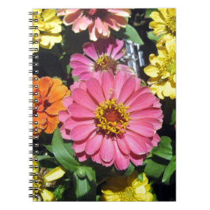 Farbige Blume Notizblock