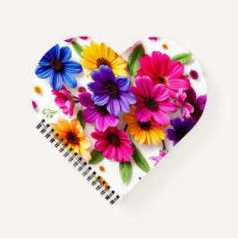 farbige Blume Notizbuch