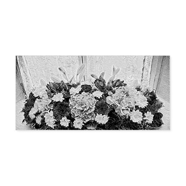 Farbige Blume Permastempel (Design)
