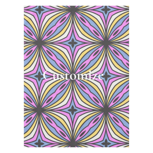 Farbige Blume Petals Thunder_Cove Tischdecke (Vorderseite)