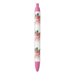 Farbige Blume Rose Trendfarbene Vorlage Kugelschreiber