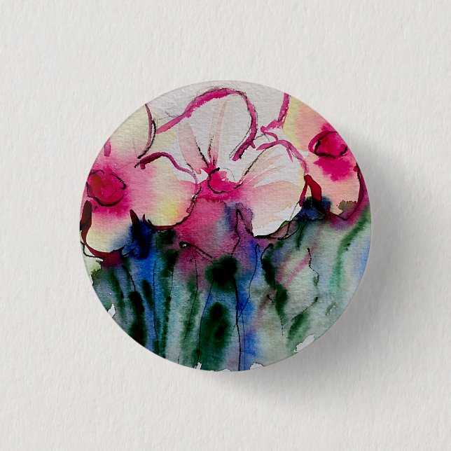Farbige Blume Schaltfläche Art Button (Vorderseite)