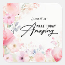Farbige Blume Sticker