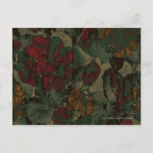 Farbige Blume-Tarnung Postkarte