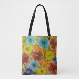 Farbige Blume Tasche