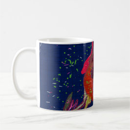 Farbige Blume Tasse