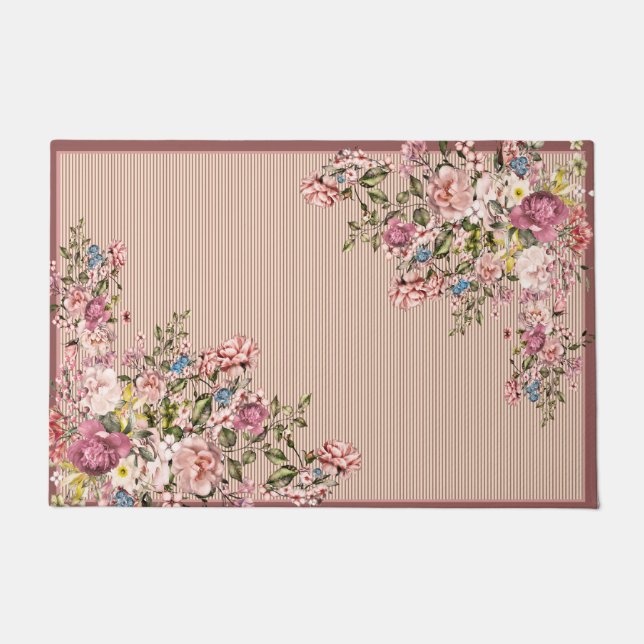Farbige Blume Türmatte, Vorderporenmatte, Blumenma Fußmatte (Vorderseite)