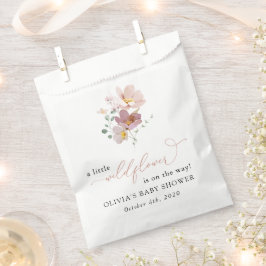 Farbige Blume, Wildblumen, Boho, Babydusche Geschenktütchen
