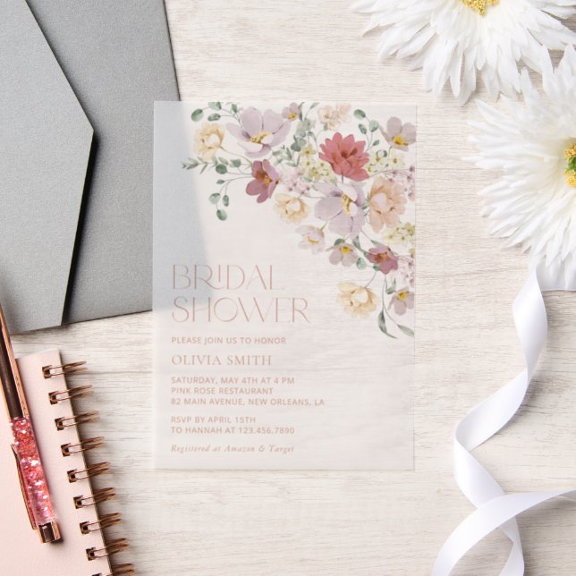 Farbige Blume, Wildblumen, Boho, Brautparty (Hochzeit)