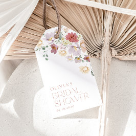 Farbige Blume, Wildblumen, Boho, Brautparty Geschenkanhänger