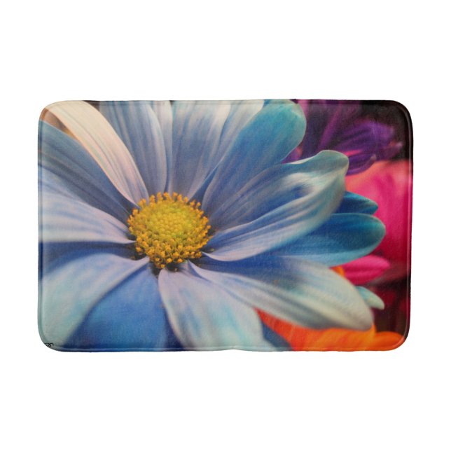 Farbige Blumen Badematte (Vorderseite)