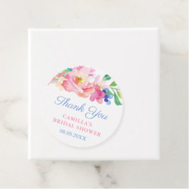 Farbige Blumen Sommergarten Baby Shower Geschenkan Geschenkanhänger