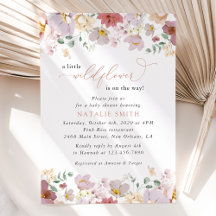 Farbige Blumen, Wildblumen, Boho, Babyparty
