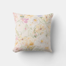 Farbige Blumenkissen mit Blumenmuster