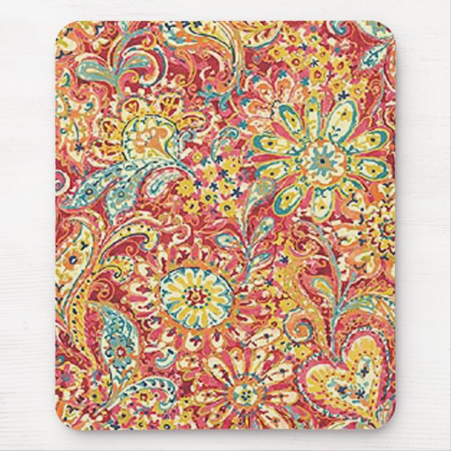 Farbige Blumenmousepad Mousepad (Vorne)