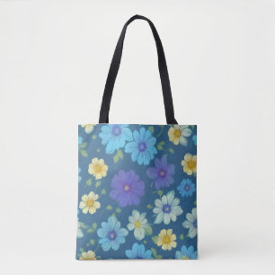 Farbige Blumenschrift Tasche