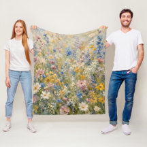 Farbige Blumenwiese Blühen: Romantische Gartenaest