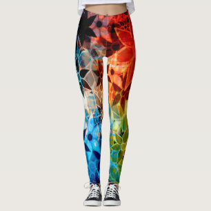 Farbige Blüte #4 Leggings