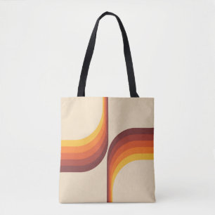 Farbige Bögen im Retro-Stil Tasche