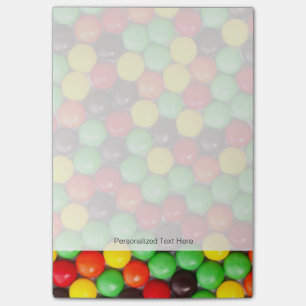 Farbige Bonbons Post-it Klebezettel