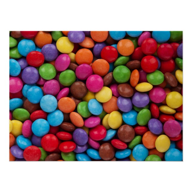 Farbige Bonbons Poster (Vorderseite)