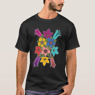 Farbige Botanik Blumenblüten Gärtner Schön T-Shirt