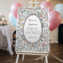 Farbige Botanische Brautparty Foam Boards