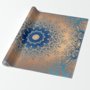 Farbige braune Bronze-Seide arabische Dekoration Geschenkpapier