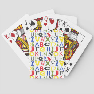 Farbige Briefe von Megan Meagher Spielkarten