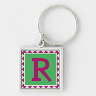Farbige Buchstaben "R" - Schlüsselanhänger