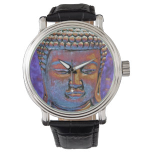 Farbige Buddha-Uhr Armbanduhr