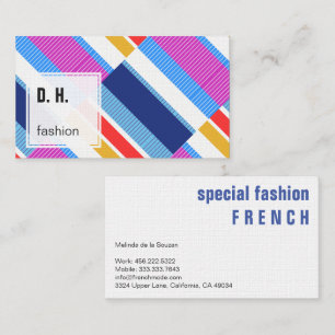 Farbige Business Card für modernes geometrisches D Visitenkarte