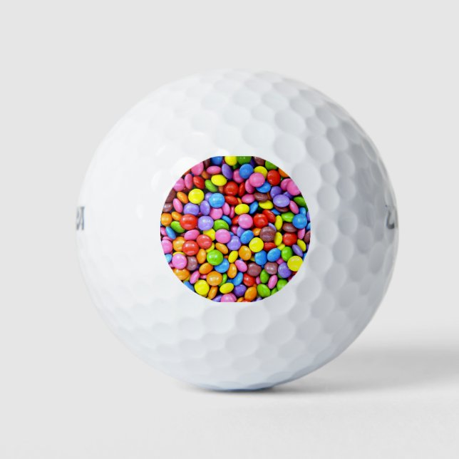 Farbige Candy Pieces Golfball (Vorderseite)