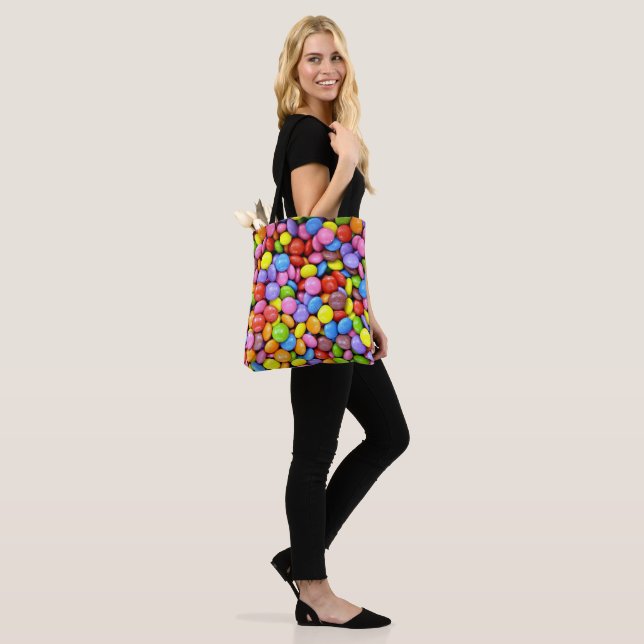 Farbige Candy Pieces Tasche (Am Model)