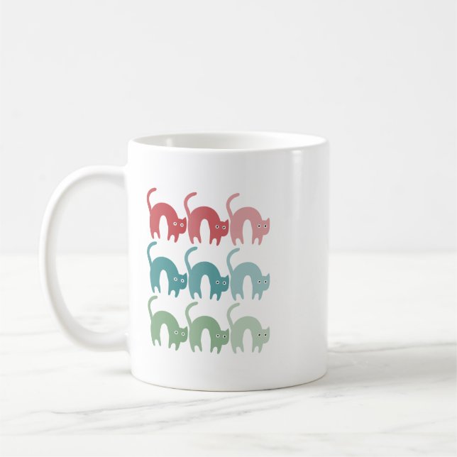 Farbige Cats Tasse (Links)