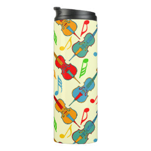 Farbige Cellonoten Thermosbecher