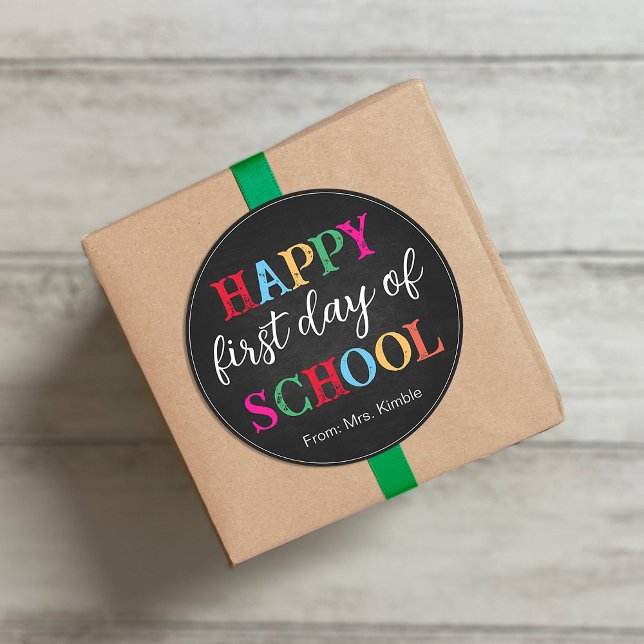 Farbige Chalkboard School Sticker (Von Creator hochgeladen)