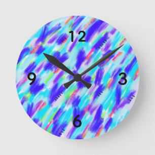 Farbige Chaos Runde Wanduhr