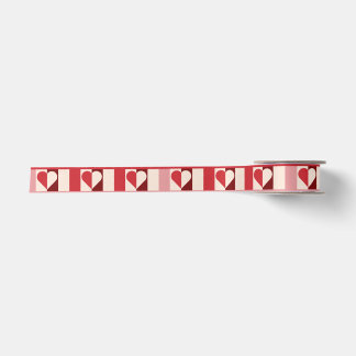 Farbige Checkerboard Herz Ribbon Satinband