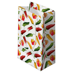 Farbige Chili-Paprikaschoten Kleine Geschenktüte