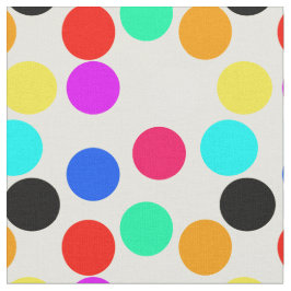 Farbige Circle Dots Stoff
