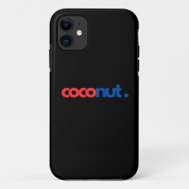Farbige Coconut Typografie Kunst Case-Mate iPhone Hülle