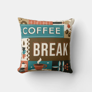 Farbige Coffee Quotes Kissen