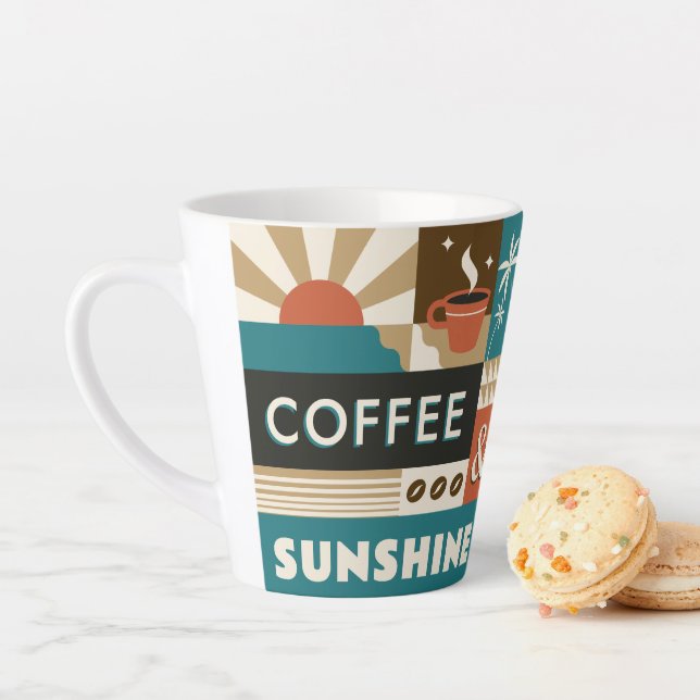 Farbige Coffee Quotes Milchtasse (Beispiel)