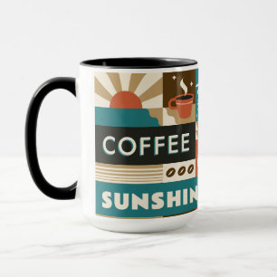 Farbige Coffee Quotes Tasse