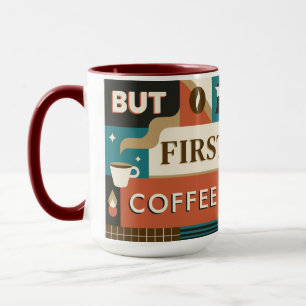 Farbige Coffee Quotes Tasse