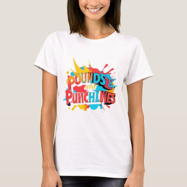 "Farbige Comedy" T-Shirt (Vorderseite)