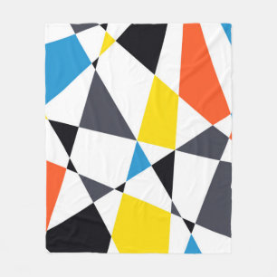 Farbige, coole, trendige, moderne geometrische For Fleecedecke