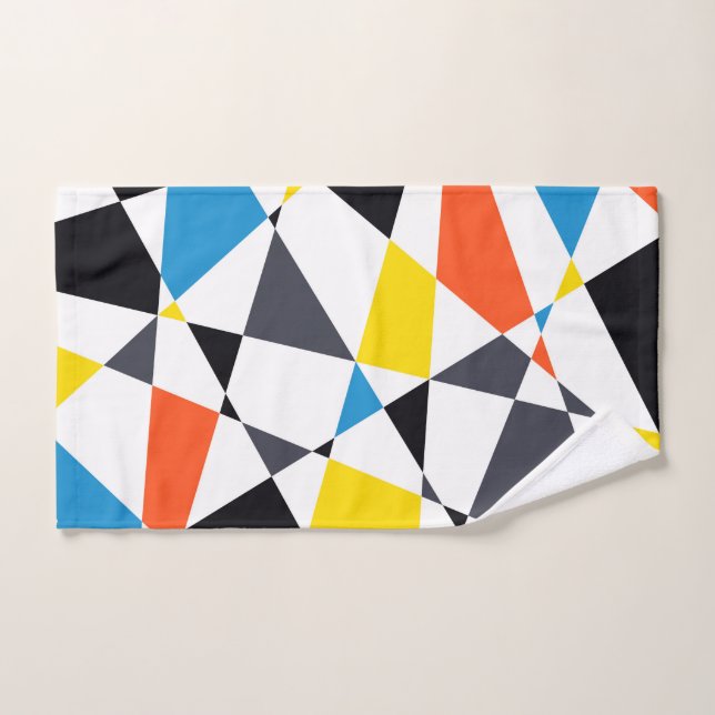 Farbige, coole, trendige, moderne geometrische For Handtuch (Handtuch)